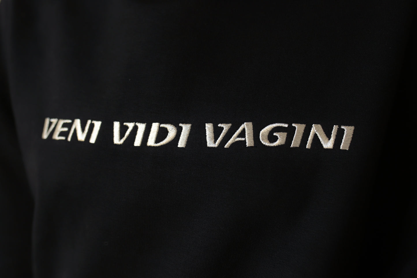 OVERSIZED Sisterhoodie mit metallic-silber Garn