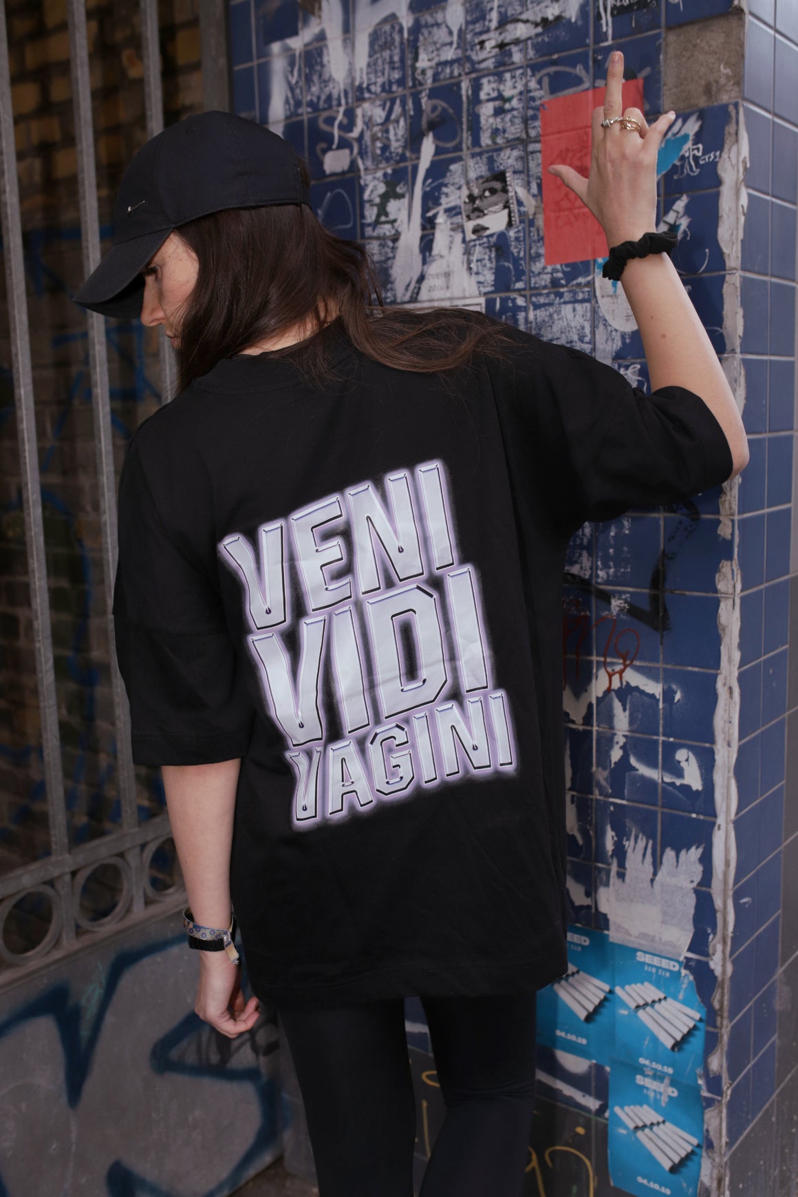 OVERSIZED T-SHIRT Veni Vidi Vagini mit DIGI-DRUCK