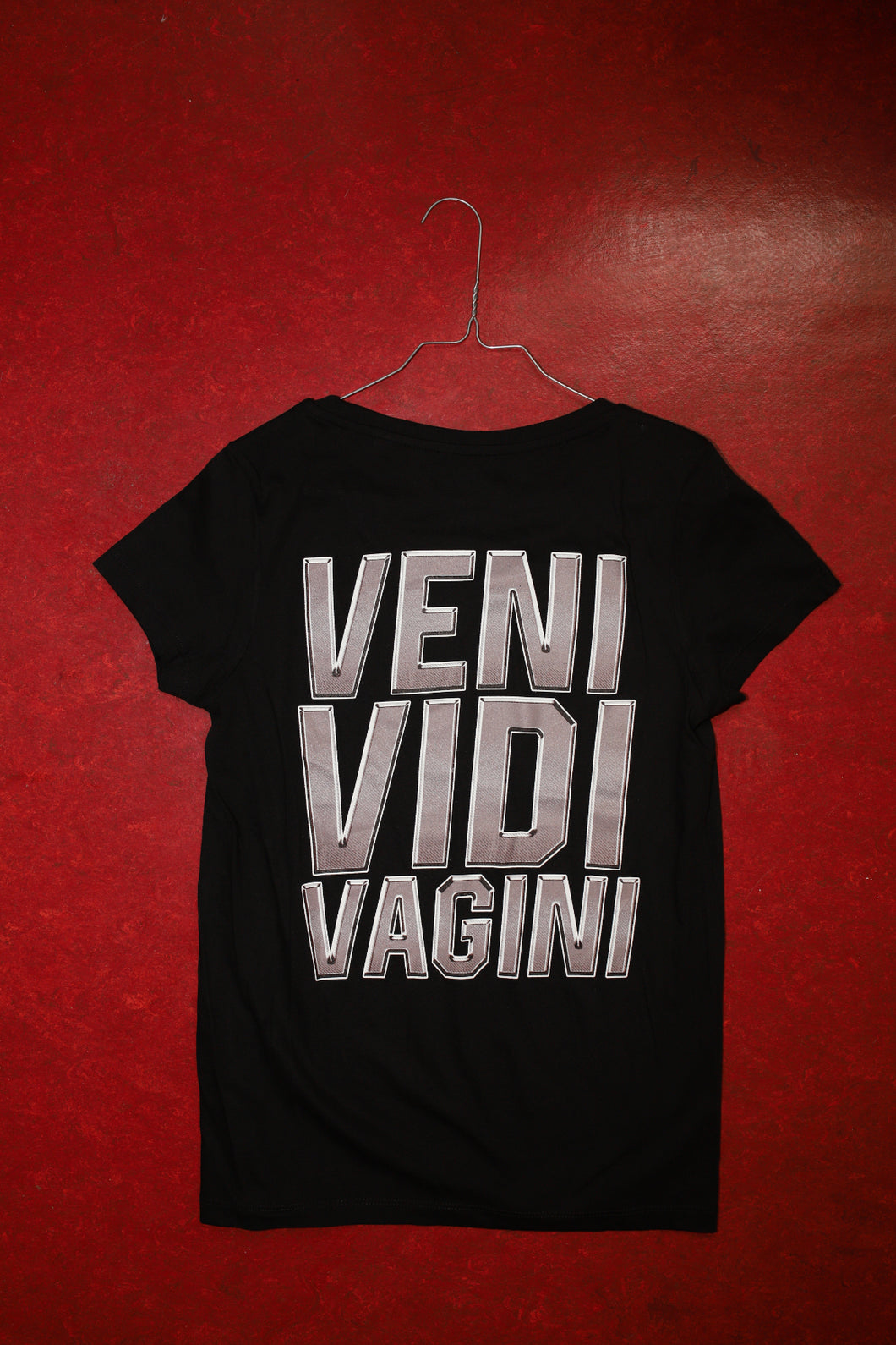 Tight-Shirt Backgrafic Veni Vidi Vagini SIEBDRUCK